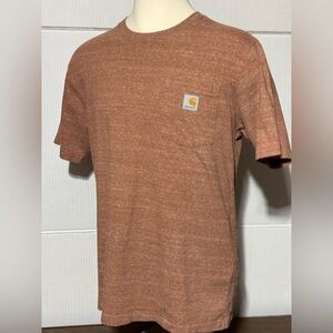 Carharrt Mens M DUSTY RED Pocket Tee Loose Fit Short Sleeve Workwear